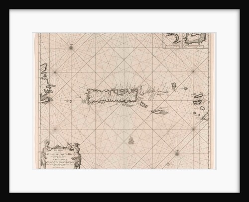 Sea chart of Puerto Rico by Johannes van Keulen I
