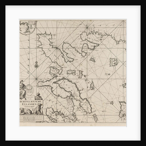 Sea chart of the western part of the Aegean part of the coast of Greece by Anonymous