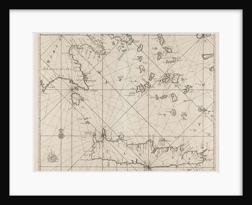 Sea chart of the southern part of the Aegean Crete by unknown