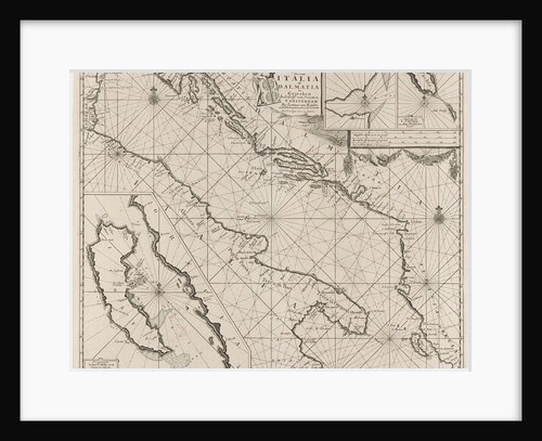 Map of the coasts of the Adriatic by Anonymous
