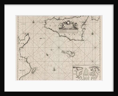 Map of the islands of Sicily and Malta and part of the coast of Tunisia by Anonymous