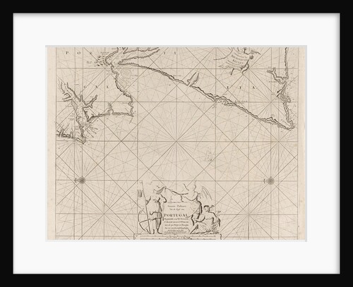 Sea map of part of the coast of Portugal by Johannes van Keulen I