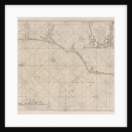 Sea chart of a portion of the south coast of Portugal by Johannes van Keulen I