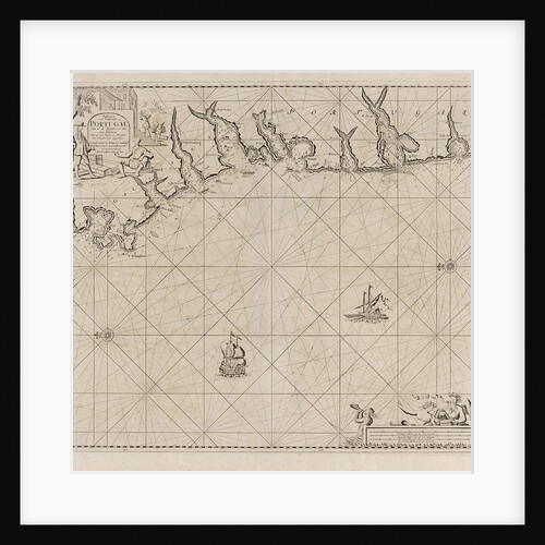 Sea chart of part of the south coast of Portugal by Johannes van Keulen I