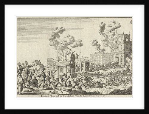 Romans destroyed the Jewish temple in Jerusalem by Willem Goeree