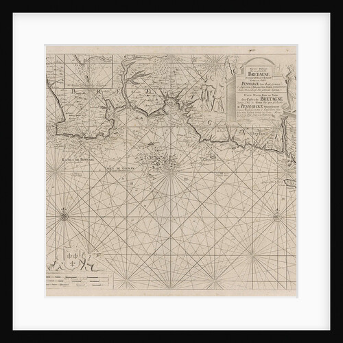 Sea chart of part of the south coast of Brittany by Anonymous