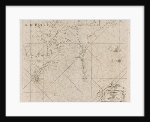 Map of the west coast of Brittany by Johannes van Keulen I