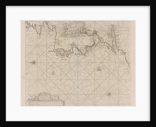 Sea chart of a portion of the west coast of Ireland by Johannes van Keulen I