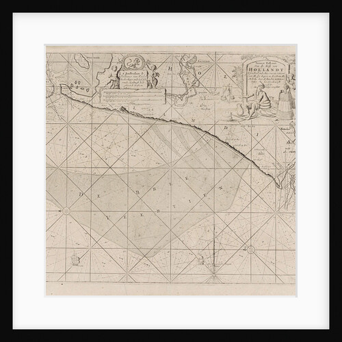 Sea chart of the coast of Holland between Texel and the Meuse by Johannes van Keulen I