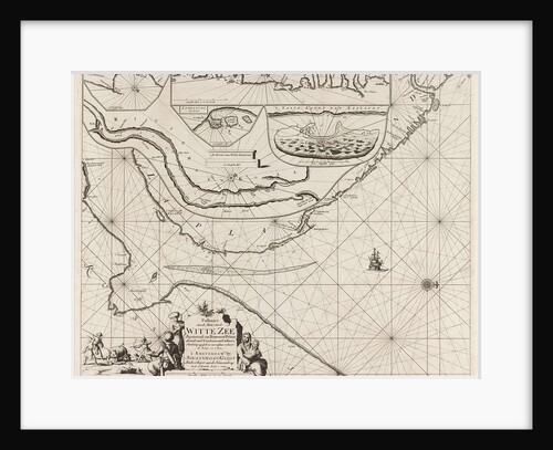 Sea chart of part of the coast of the Kola peninsula in Russia by unknown