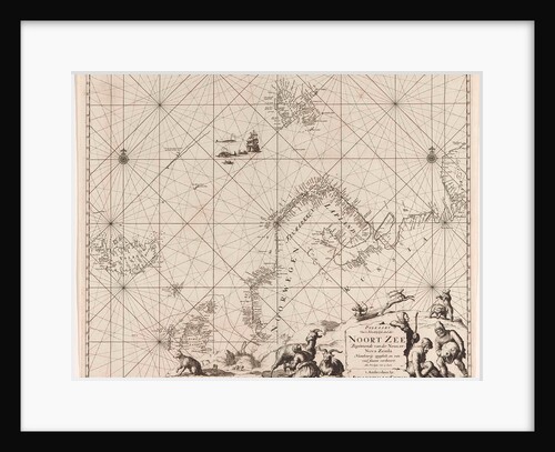 Sea chart of Northern part of Atlantic and Arctic Ocean, North Sea and Baltic Sea by Anonymous