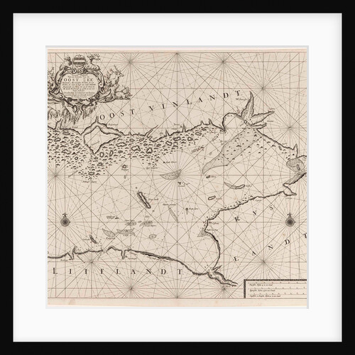 Map of the eastern part of the Gulf of Finland by unknown