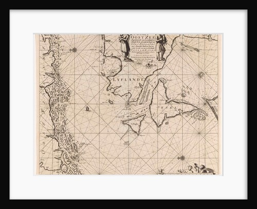 Sea chart of the mouth of the Gulf of Finland in the Baltic Sea by Anonymous