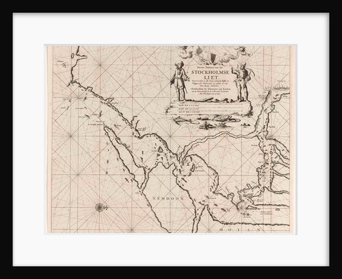 Map of the waters around Stockholm by Anonymous