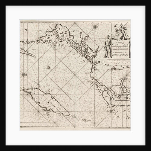 Sea chart of the northwestern part of the Baltic Sea by the Swedish coast by unknown