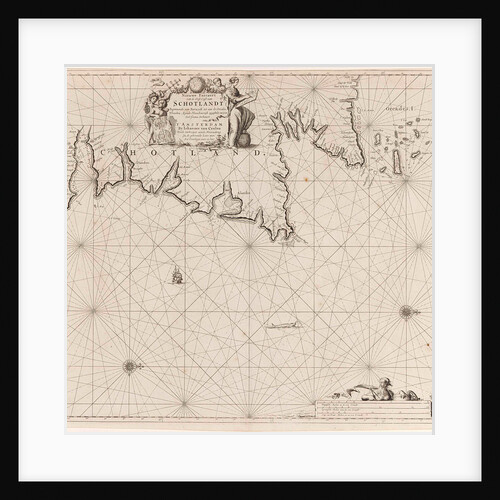 Sea chart of part of north east coast of Scotland and the Orkney Islands by Anonymous