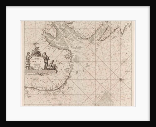 Sea chart of the east coast of England, with the mouth of the Humber by Anonymous