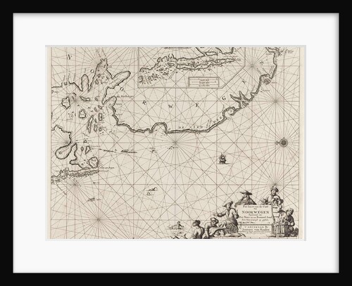 Sea chart of part of the coast of Norway by unknown
