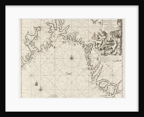 Sea chart of the coast of Norway by Anonymous