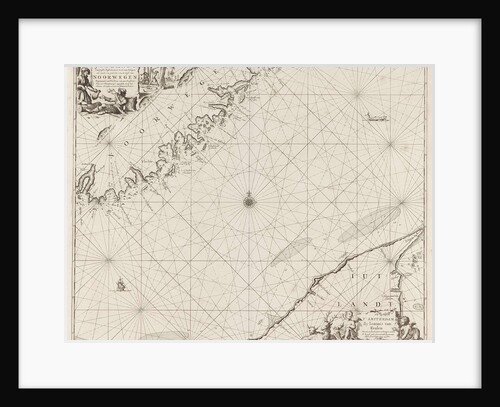 Sea chart of part of the coast of Norway and Jutland by unknown