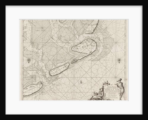 Sea chart of the Wadden Sea from Den Helder to Terschelling by Anonymous