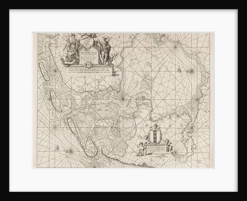 Sea chart of the Zuiderzee and the Wadden Sea by unknown