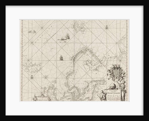Sea chart of the Baltic and North Sea by Anonymous