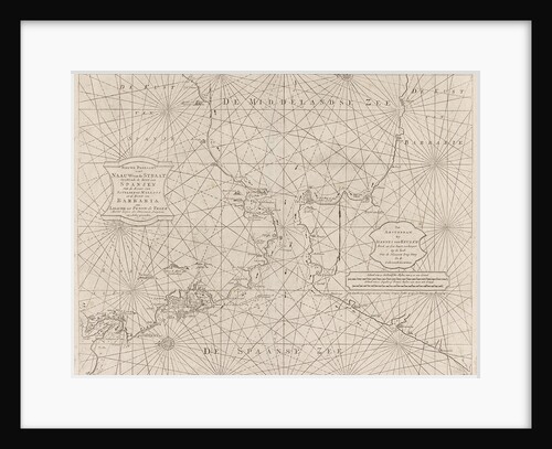 Sea chart of the Strait of Gibraltar by Johannes van Keulen II