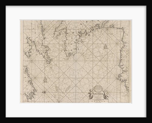 Sea chart of part of the coast of Ireland, England by France and Spain