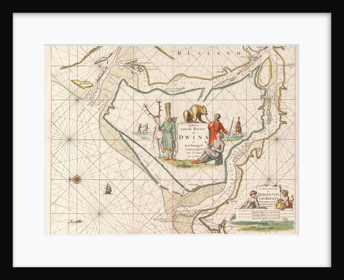 Sea chart of the Northern Dvina River by unknown