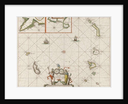 Sea chart of the Canary Islands by Anonymous