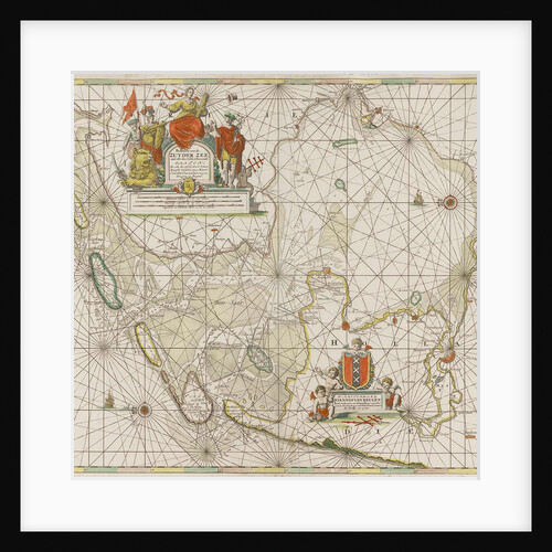 Sea chart of the Zuiderzee and the Wadden Sea by unknown