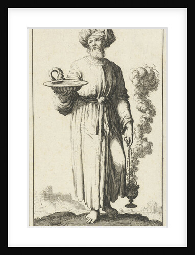 High priest in white vestments belonging to the Atonement, variant A by Willem Goeree