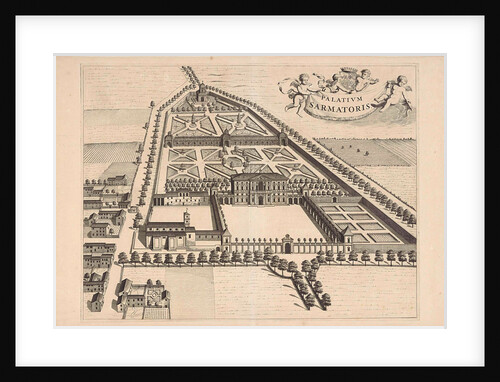 View of a country retreat by Caspar Luyken