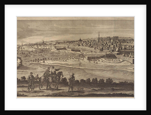 View of Jerusalem (left panel) by Cornelis de Bruyn