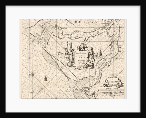 Sea chart of the Northern Dvina River, Russia by Anonymous