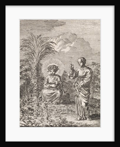 Christ and the personified soul contemplate nature by Jan Luyken