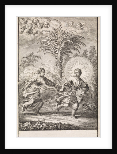 Christ pulls along the personified soul by Jan Luyken