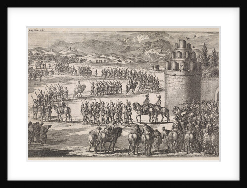 procession at the exit of the king of Persia by H.W. Meyer