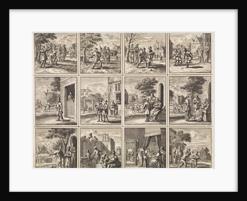 Twelve pictures from 'Des menschen begin, midden en einde' by Cornelis van der Sys