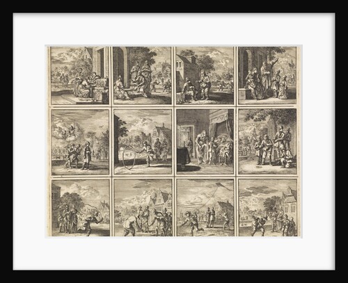 Twelve pictures from 'Des menschen begin, midden en einde' by Cornelis van der Sys