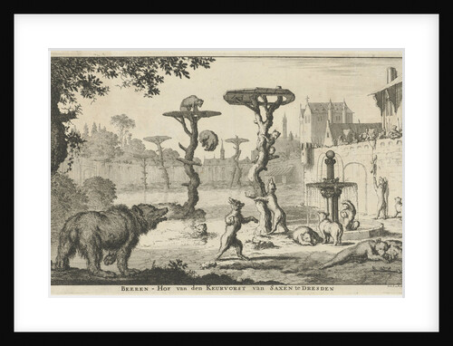 Bears at the court of the Elector of Saxony Germany by Jan Luyken