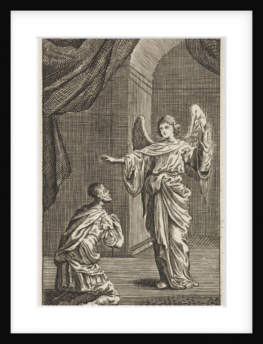 Cornelius kneels before the angel sent to him by Anonymous