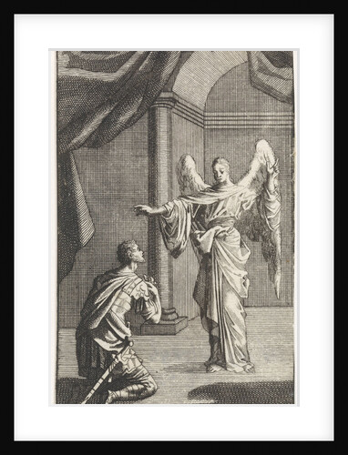 Cornelius kneels before the angel sent to him by Anonymous