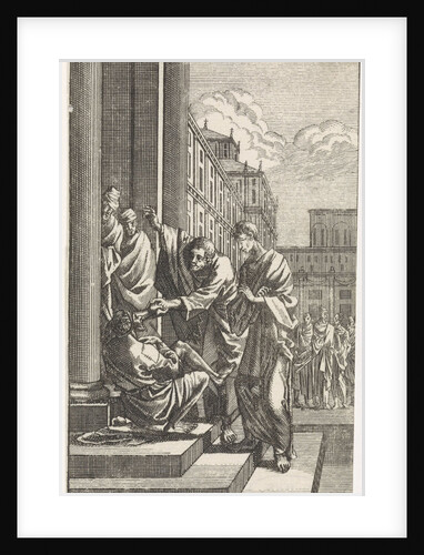 Peter and John heal a crippled person by Anonymous
