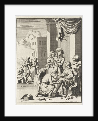 Surgery to remove worms from a leg at Bender Abassi by Jan Luyken