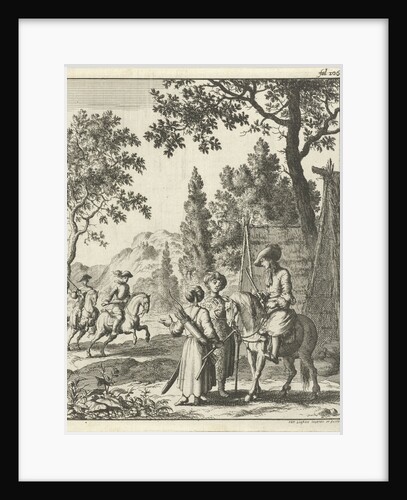 Road guards in Persia in conversation with the writer Jean de Thevenot by Jan Luyken