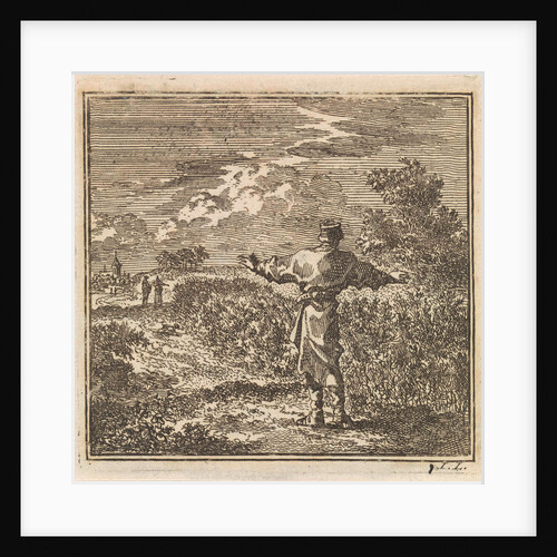 Man overlooks a rapeseed field by Pieter Arentsz & Cornelis van der Sys II