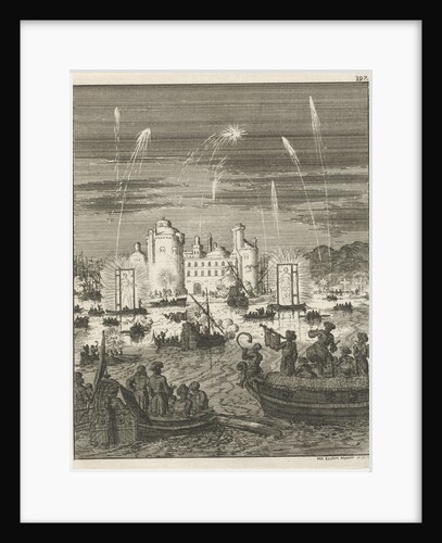 Fireworks and gondolas in Cairo, Egypt by Jan Luyken