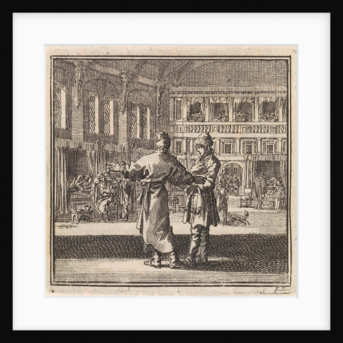 Two men talking in a hospital ward by Pieter Arentsz & Cornelis van der Sys II